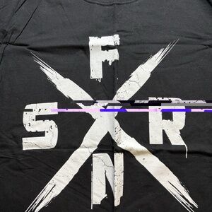 WWE Authentic Seth Rollins T-Shirt Large Black S.F.R.N. Short Sleeve WWF ECW